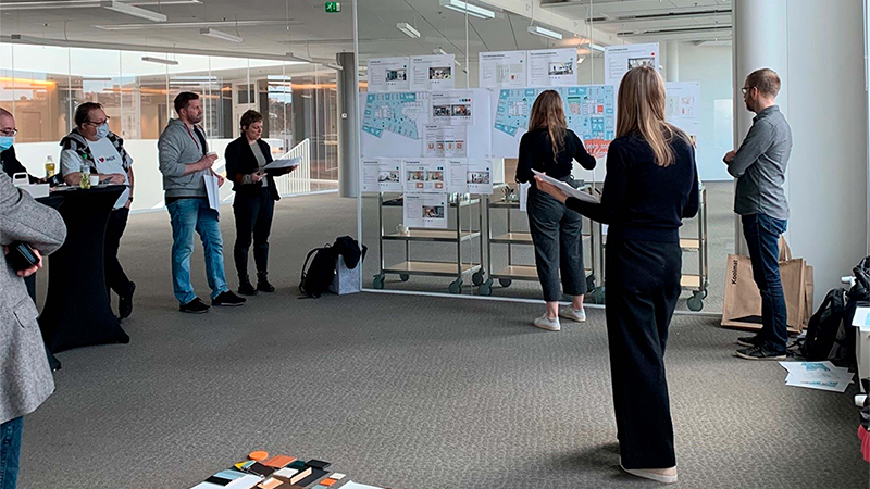 The user representatives have been involved in making decisions about the new facilities. For example, they took part on deciding the layout of the office space.